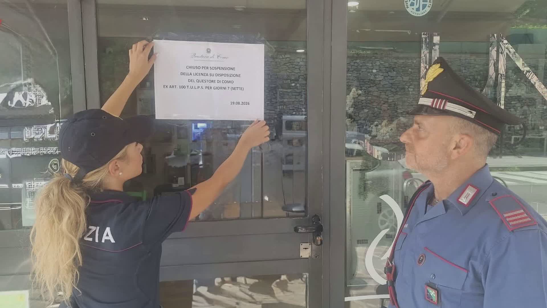 Liti e schiamazzi, chiuso un bar ad Albate. Controlli della polizia, multe ai locali in provincia