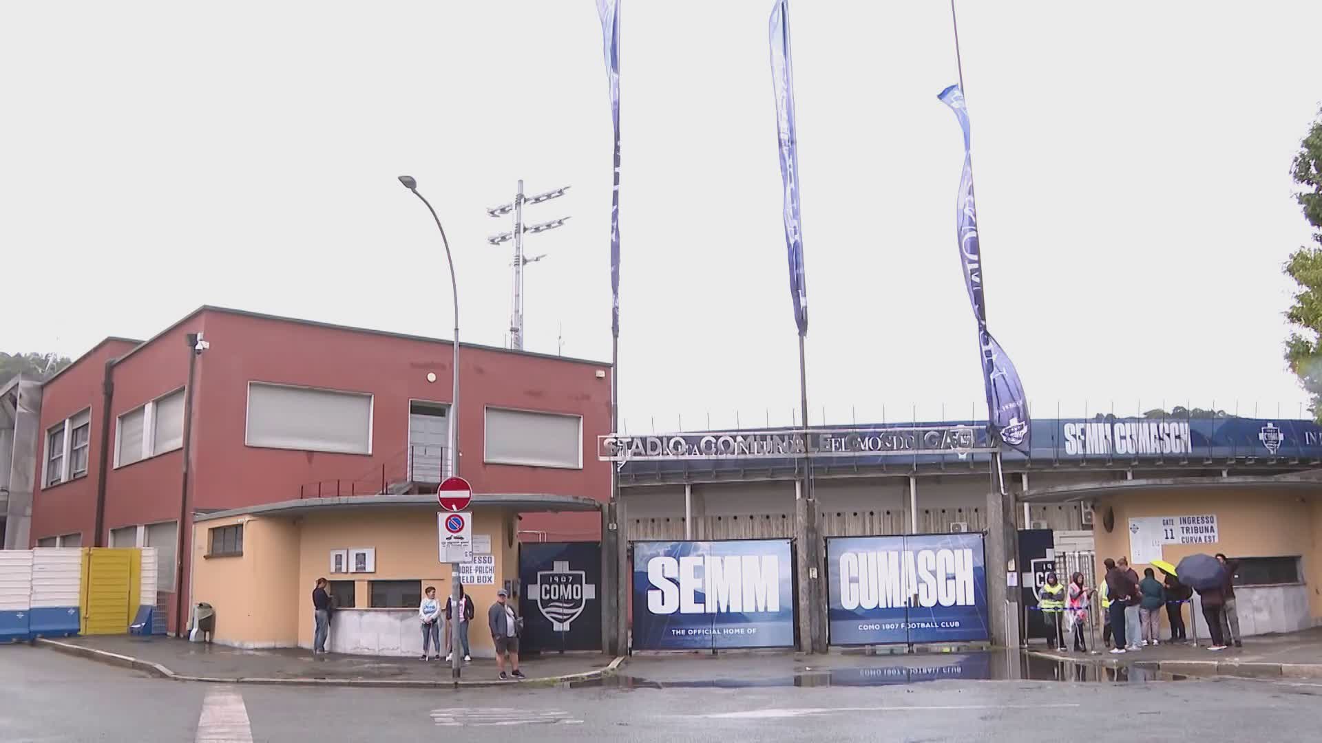Il Como si allarga, altri spazi allo stadio. Modificata la concessione, nuovi locali al club