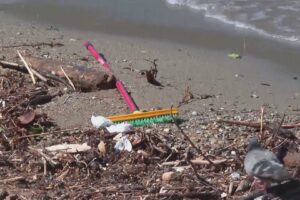 Rifiuti, detriti e plastica nel Lago di Como. Il maltempo lascia il segno nel cuore della città