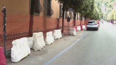 Como, cantieri in corso. Corsia chiusa in viale Varese fino a fine novembre