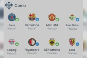 Pubblicato il calendario di Champions. Il Como parte l’8 settembre contro il Lipsia in casa