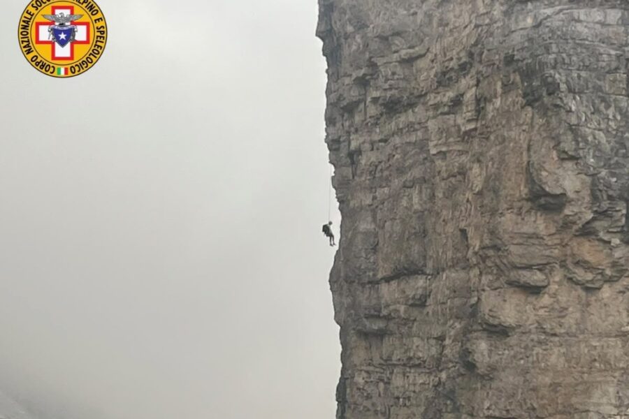 Errore durante la calata sul Campanile di Val Montanaia