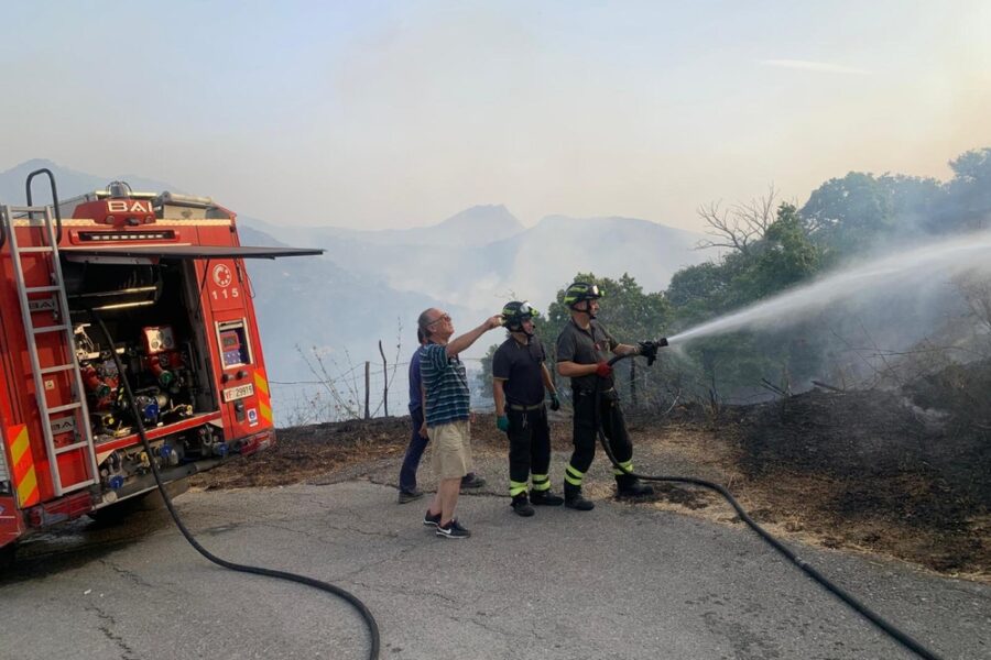 Coinvolta una vasta zona della cittadina di Castelmola