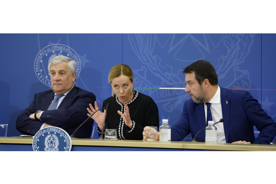 In videocollegamento partecipano anche Tajani