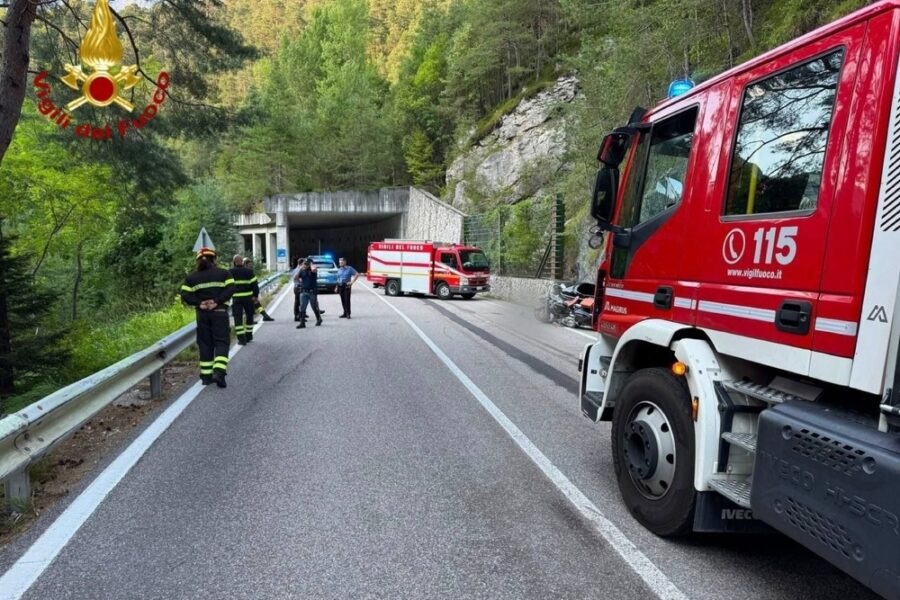 L'incidente nel Bellunese