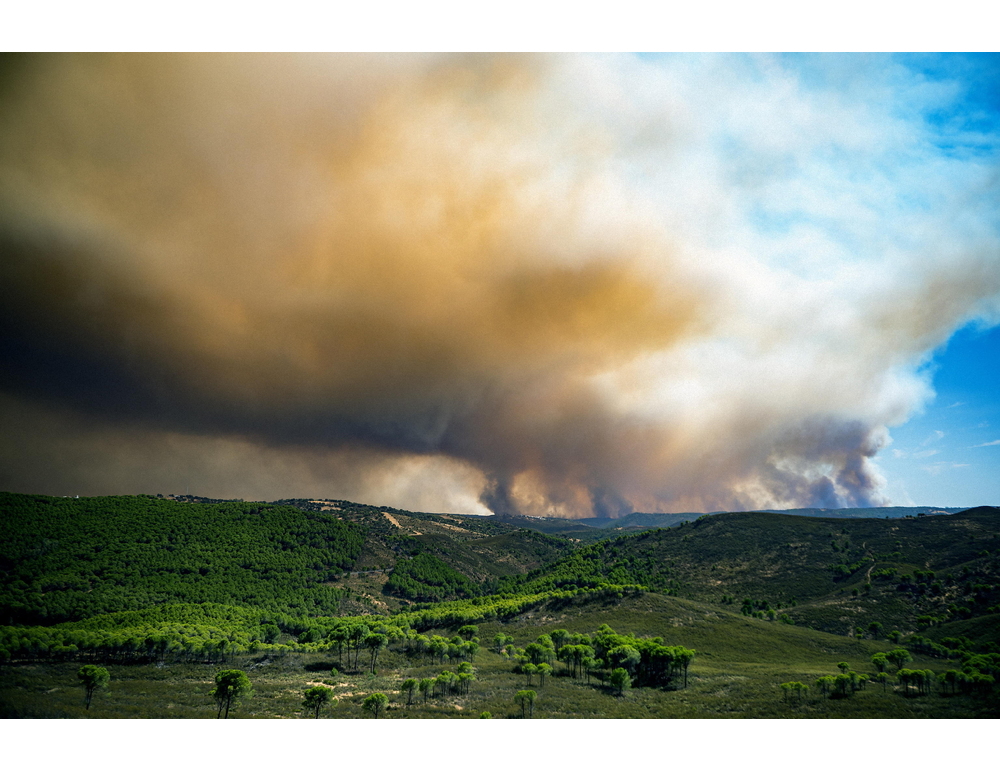 Evacuate oltre 400 persone a Huelva in Spagna per un incendio boschivo
