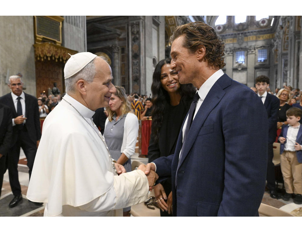 Il Papa incontra l’attore Premio Oscar Matthew McConaughey