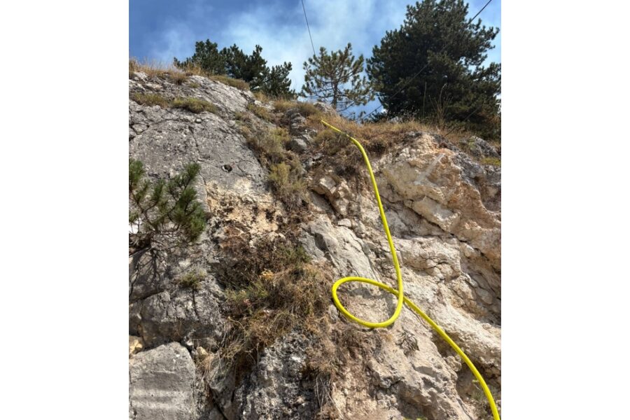 Problemi nello spegnimento delle fiamme a Roccacasale