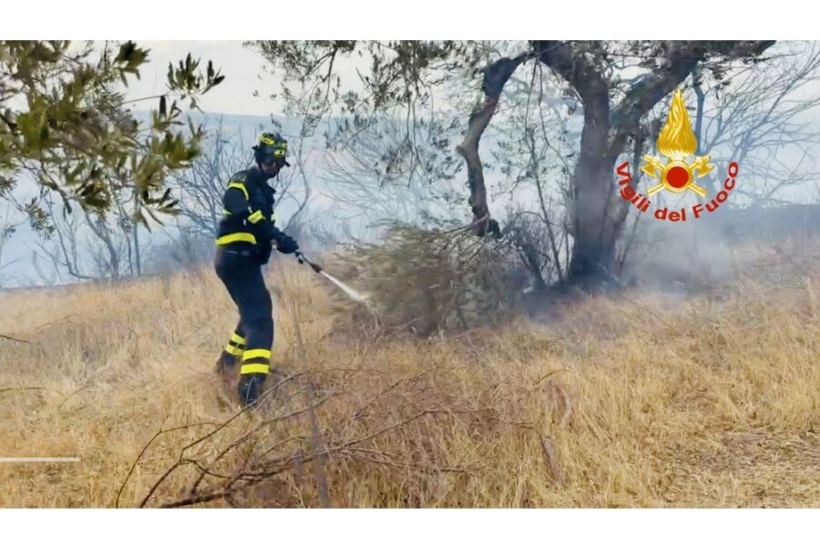 Da questa mattina nella zona sono al lavoro i Vigili del fuoco di tutta la regione
