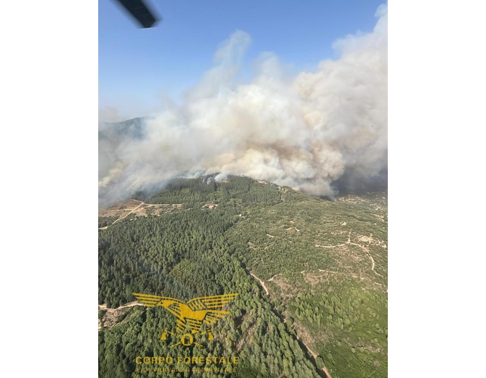 Incendio in Ogliastra, un centinaio di persone evacuate ad Arzana