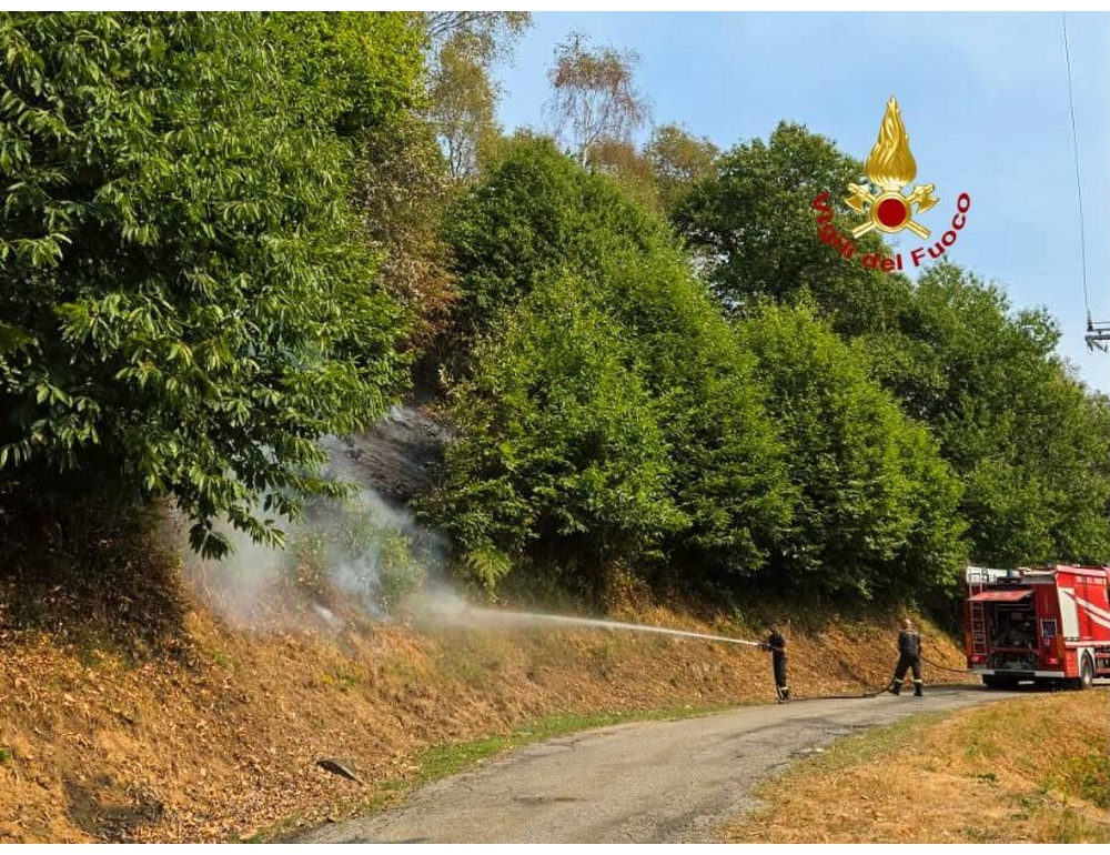 Incendio sul Monte Barone, le fiamme hanno raggiunto la strada