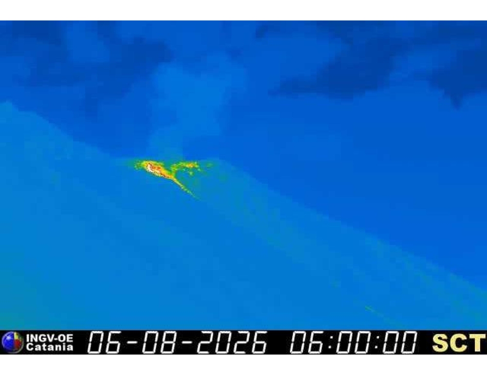 Ingv, tracimazione lavica nell’area craterica Nord dello Stromboli