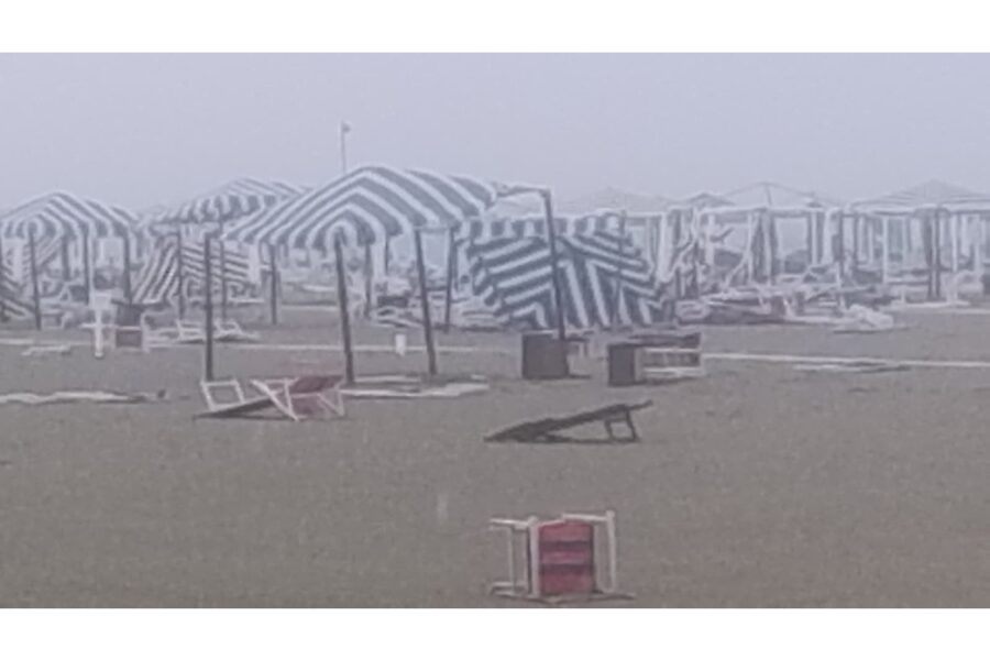 Colpito il litorale a Tonfano e Lido di Camaiore