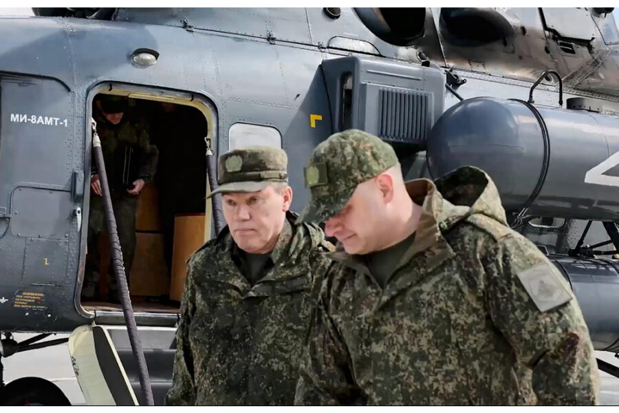 Gerasimov in visita alle truppe 'nel Donetsk avanzata su un fronte di 160 chilometri'