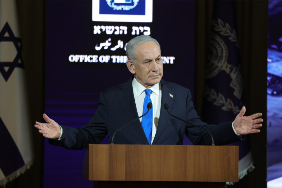 ANSANetanyahu-incontra-a-Gerusalemme-Kushner-Mladenov-e-Tony-Blair