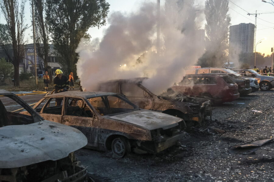 Missili e droni sulla capitale dell'Ucraina