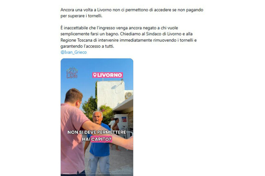 Leader +Europa ha rilanciato tema dell'accesso agli stabilimenti balneari