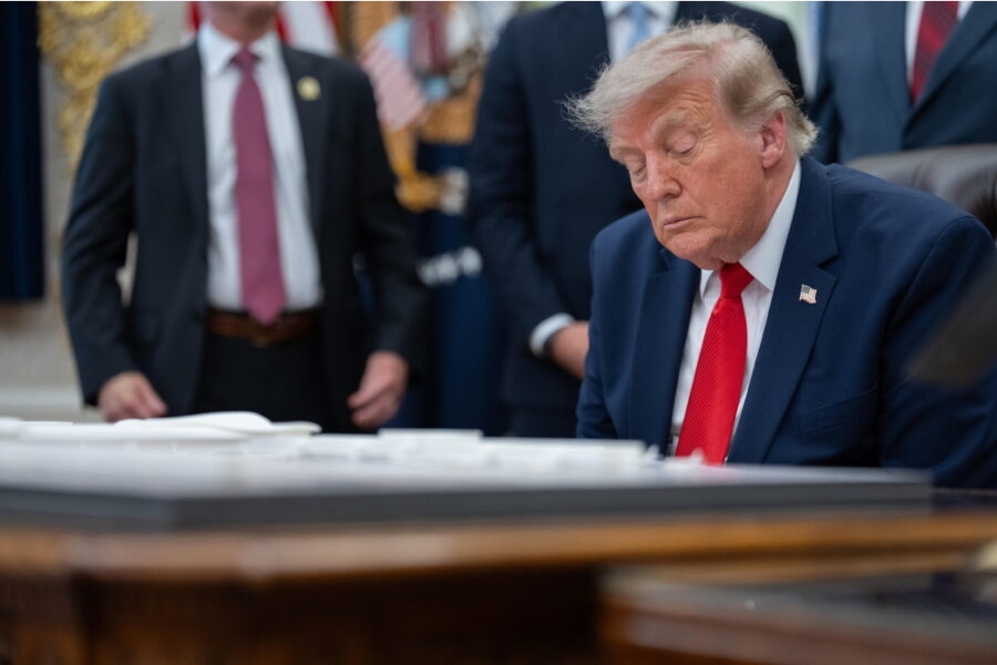 'L'influencer Maga si tocca la pancia per attivare un dispositivo e svegliare il tycoon'