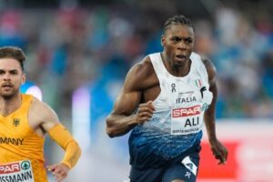 Europei di atletica, Ali sesto nella gara dei 100 metri