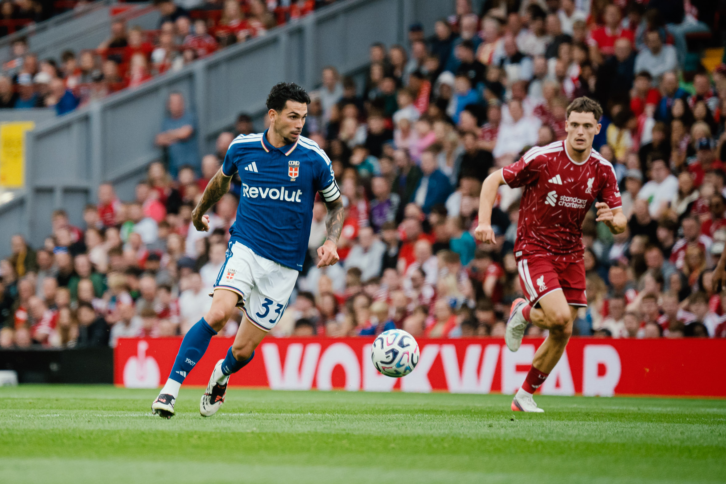 Nello storico match di Anfield Road Como sconfitto per 2-0 dal Liverpool
