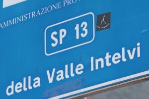Valle Intelvi, lavori sulla strada tra San Fedele, Blessagno e Pigra