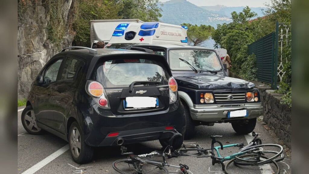 Schianto sulla Regina a Brienno, investe due ciclisti con un'auto rubata. Arrestato 30enne