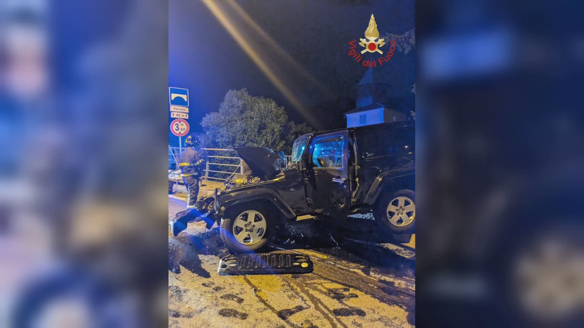 Incidente nella notte sulla statale Regina a Ossuccio, auto distrutta e due feriti