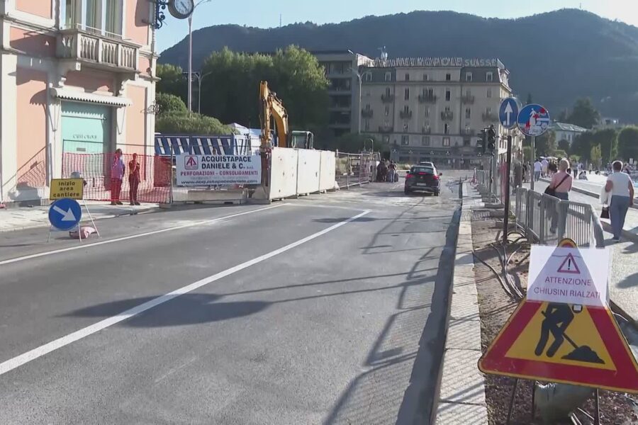 Riapre il lungolago di Como: percorribili le due corsie per Cernobbio, chiusa quella dei bus