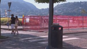 Rivoluzione di viale Geno, partiti i lavori. Oggi l’asfaltatura del lungolago di Como