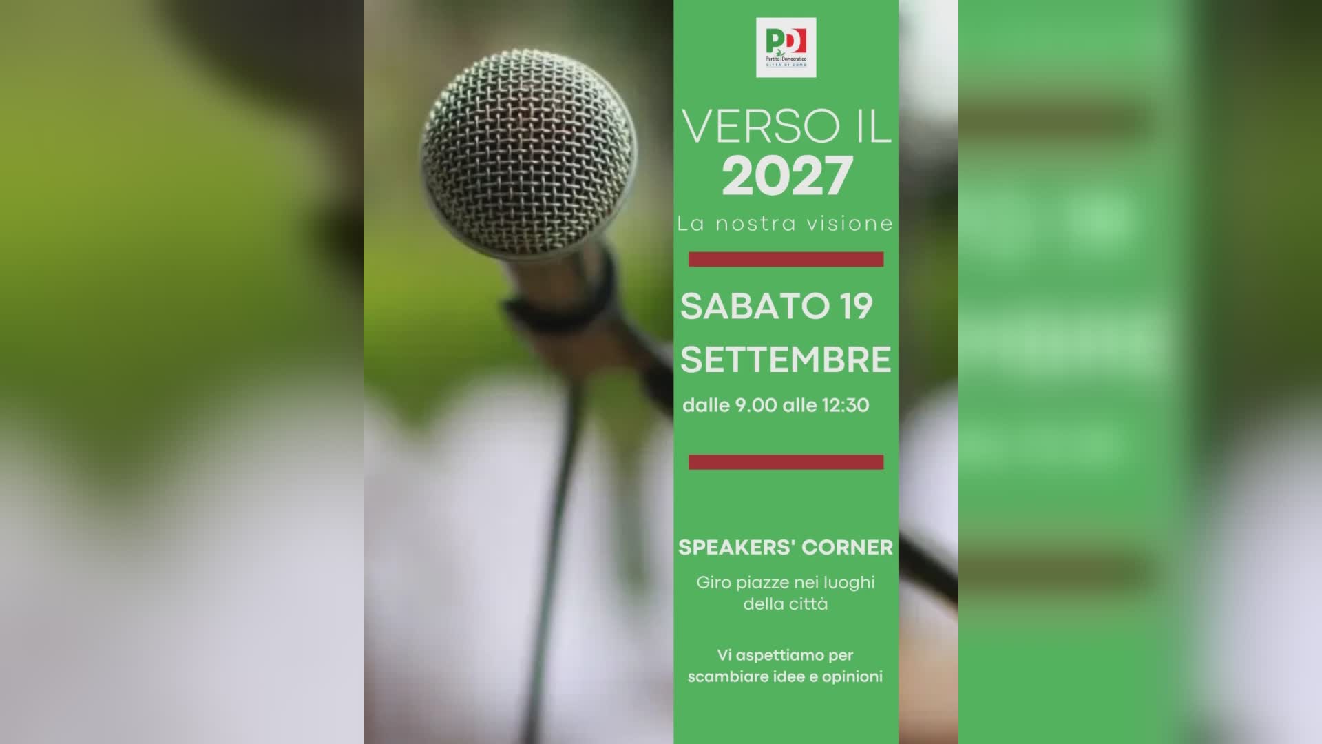 Amministrative 2027 a Como, il Pd torna nei quartieri con l’iniziativa “Speakers’ Corner – Giro Piazze”