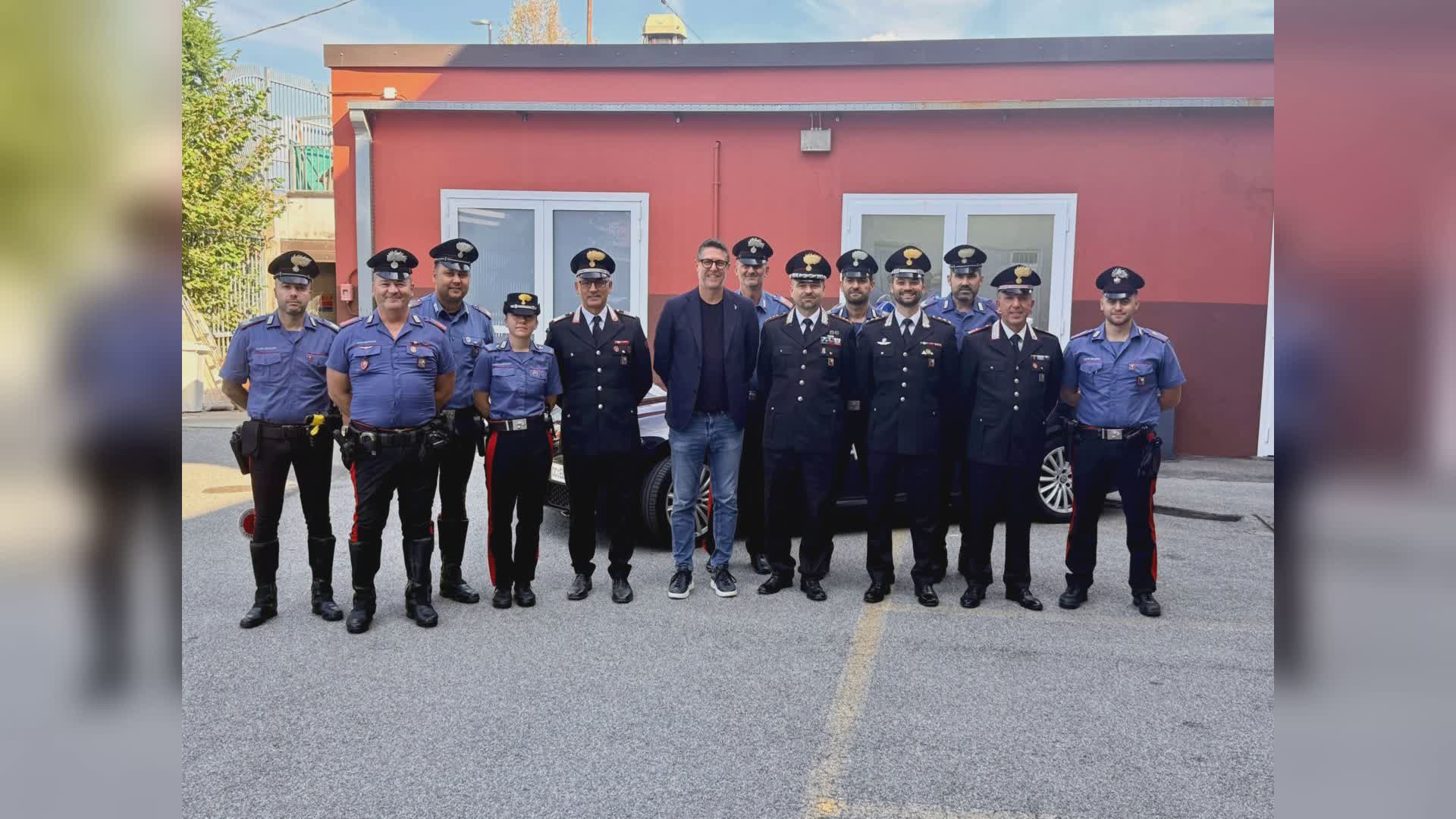 Carabinieri Cantù, il sottosegretario Molteni incontra il nuovo comandante Mattei