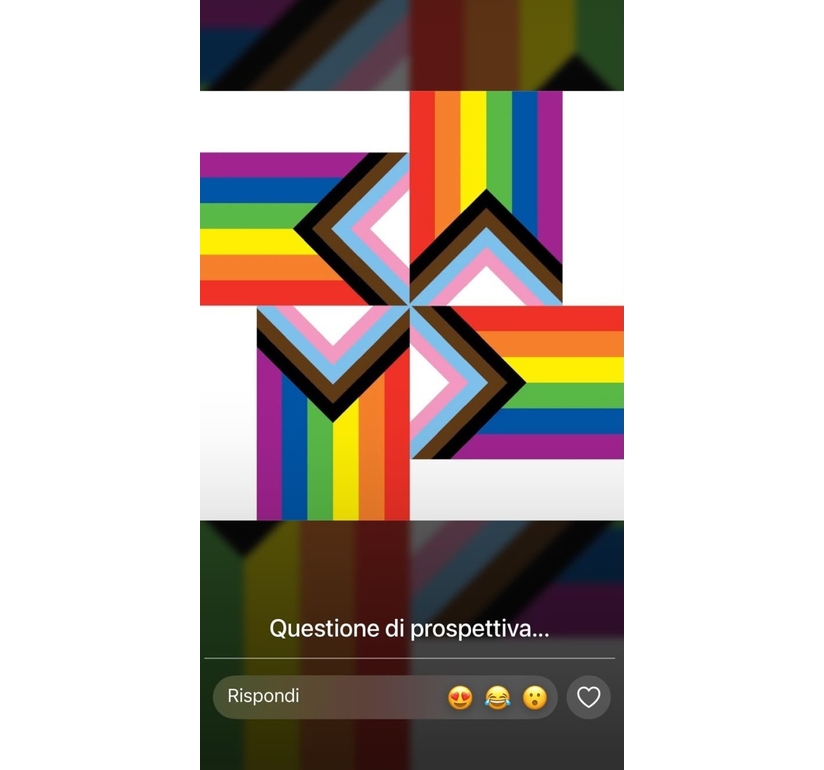 Bandiera Pride con svastica, bufera su segretario del vescovo di Aosta