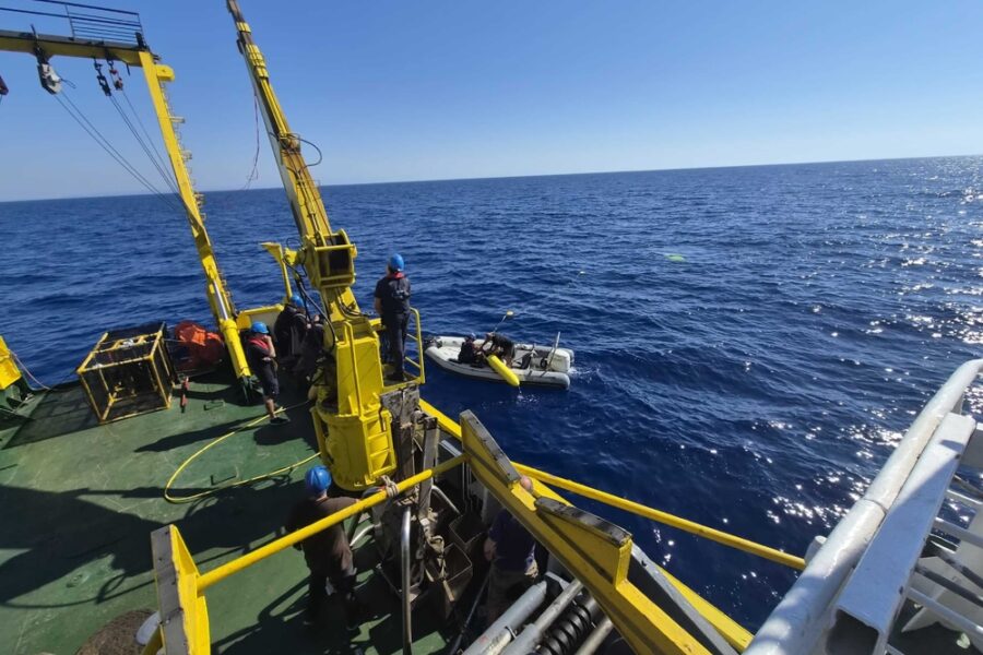 Campagna internazionale coordinata da OGS nel Mar Ionio con robot sottomarini