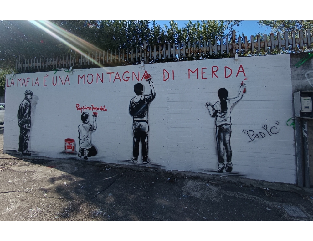 Foggia, murales antimafia per imprenditore ucciso, ‘trovare colpevoli’