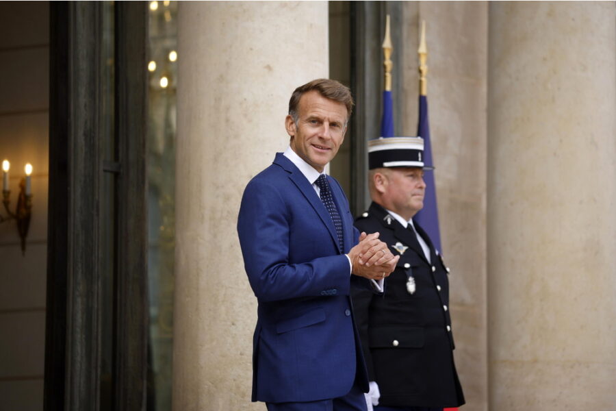 Il presidente francese al Vertice internazionale sullo Spazio