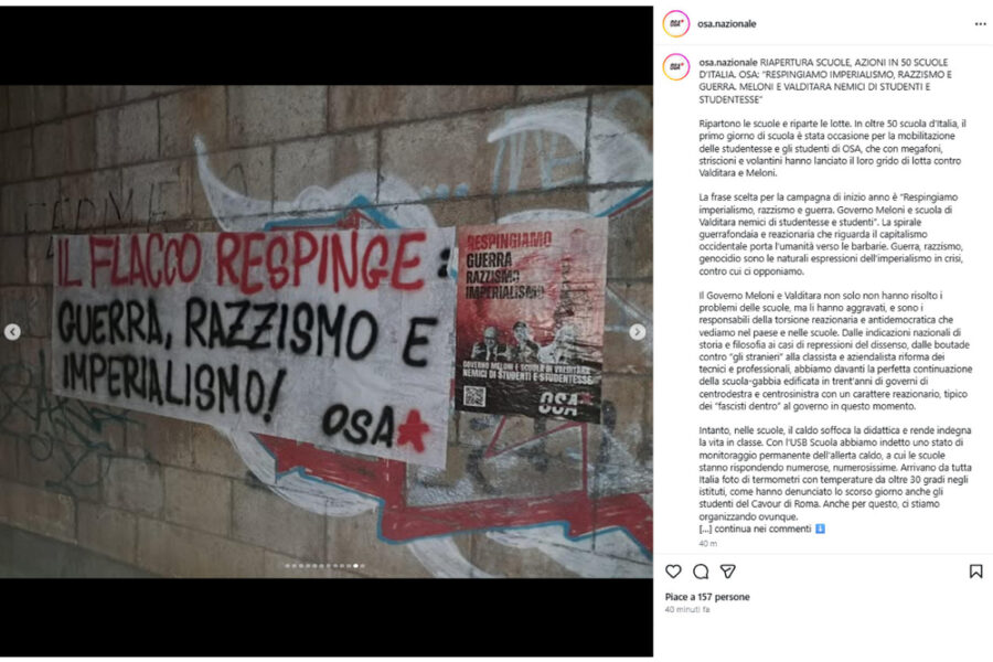 Collettivo Osa lancia flash mob a Montecitorio per oggi pomeriggio
