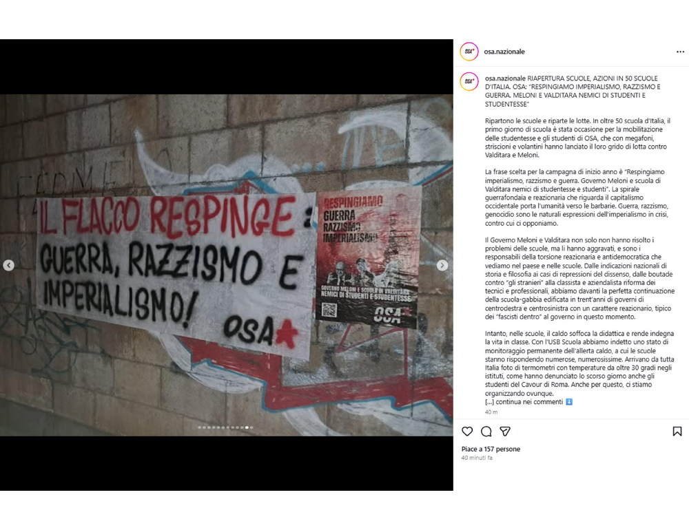 Proteste nelle scuole, ‘approvato il decreto del razzismo’