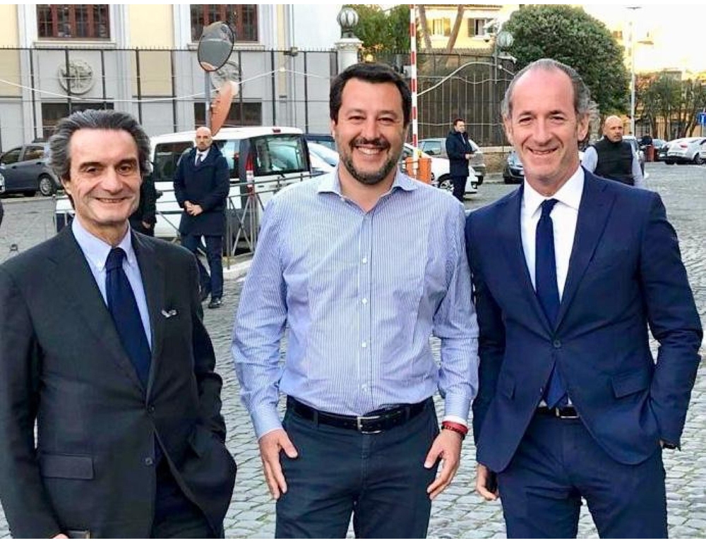 Salvini a Milano incontra A.Fontana, presenti anche Fedriga, Zaia e Fugatti