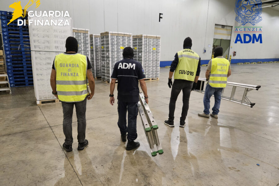 Droga nascosta in un carico trasportato da una motonave arrivata dal Perù
