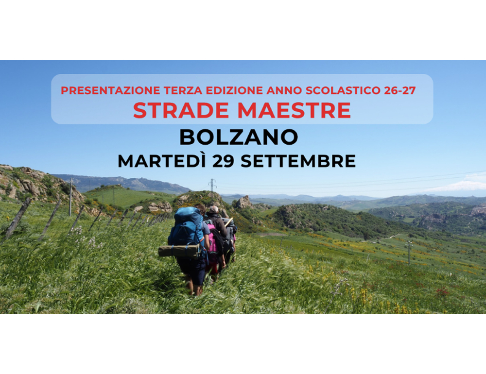 Strade Maestre, il terzo anno scolastico in cammino inizia dall’Alto Adige