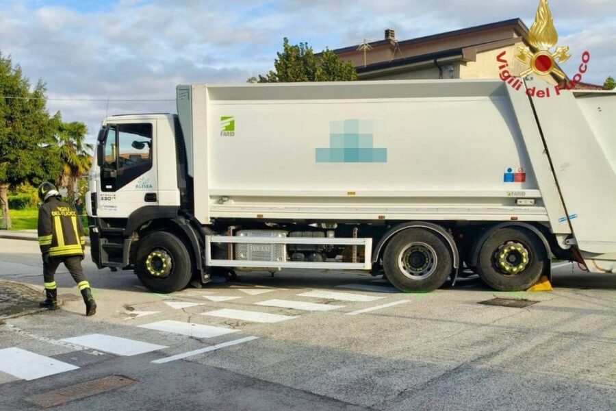 L'incidente stamattina nel Veneziano