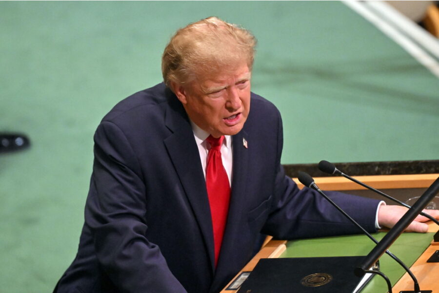 Il presidente Usa a margine del bilaterale con il primo ministro britannico Andy Burhnam
