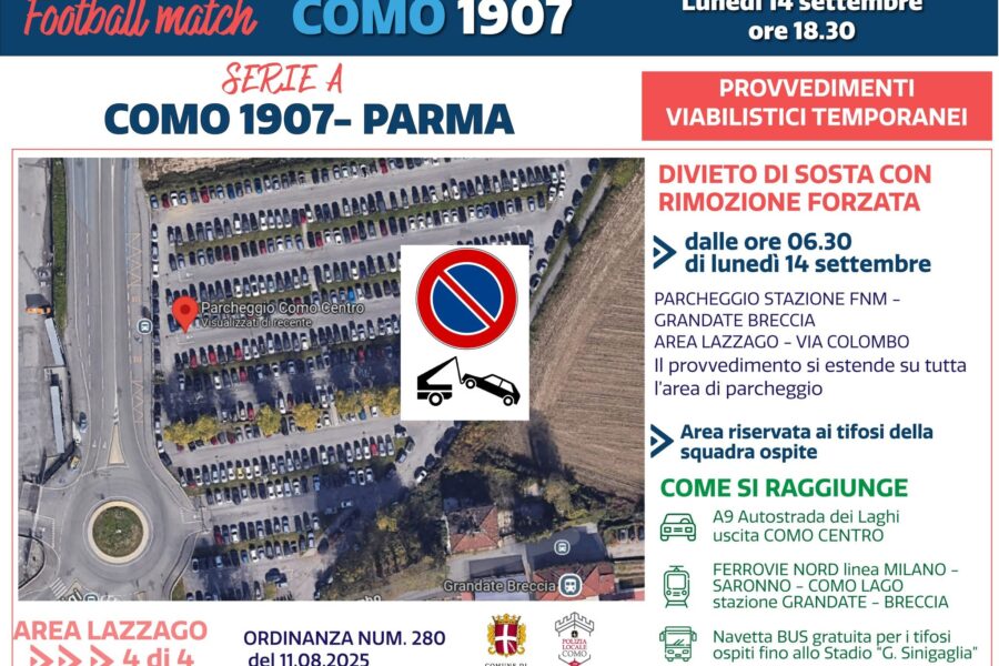 Como Parma limitazioni