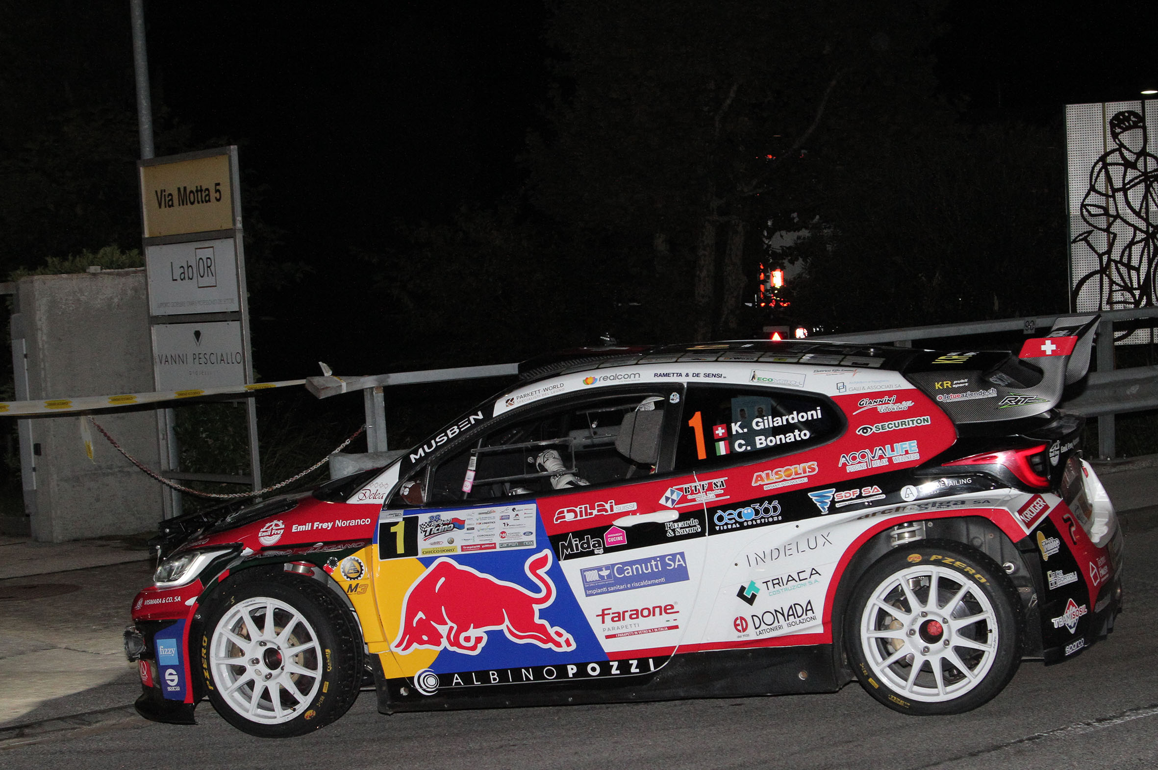 Rally del Ticino, settimo successo per Kevin Gilardoni