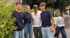 Checco Zalone, aperitivo a Cernobbio in riva al lago