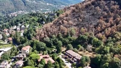 monte Goi dopo l'incendio