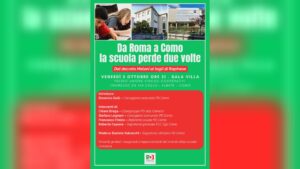 Scuola, il Pd apre il confronto a Como: incontro stasera ad Albate