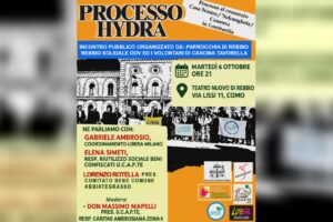 La mafia in Lombardia, al Teatro Nuovo di Rebbio domani una serata sul processo Hydra