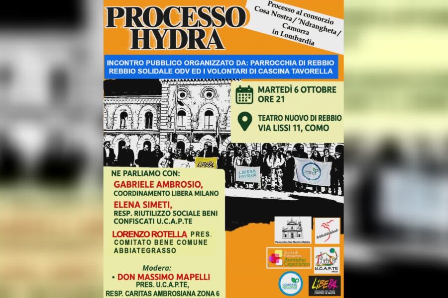 17309 La mafia in Lombardia al Teatro Nuovo di Rebbio domani una serata sul processo Hydra 1791213958