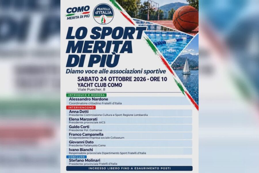 18196 Como merita di piu sabato lincontro di Fratelli dItalia con le associazioni sportive 1792681322